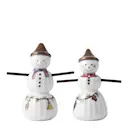 Hammershøi Christmas figur 2-pack snöpojke & snöflicka vit