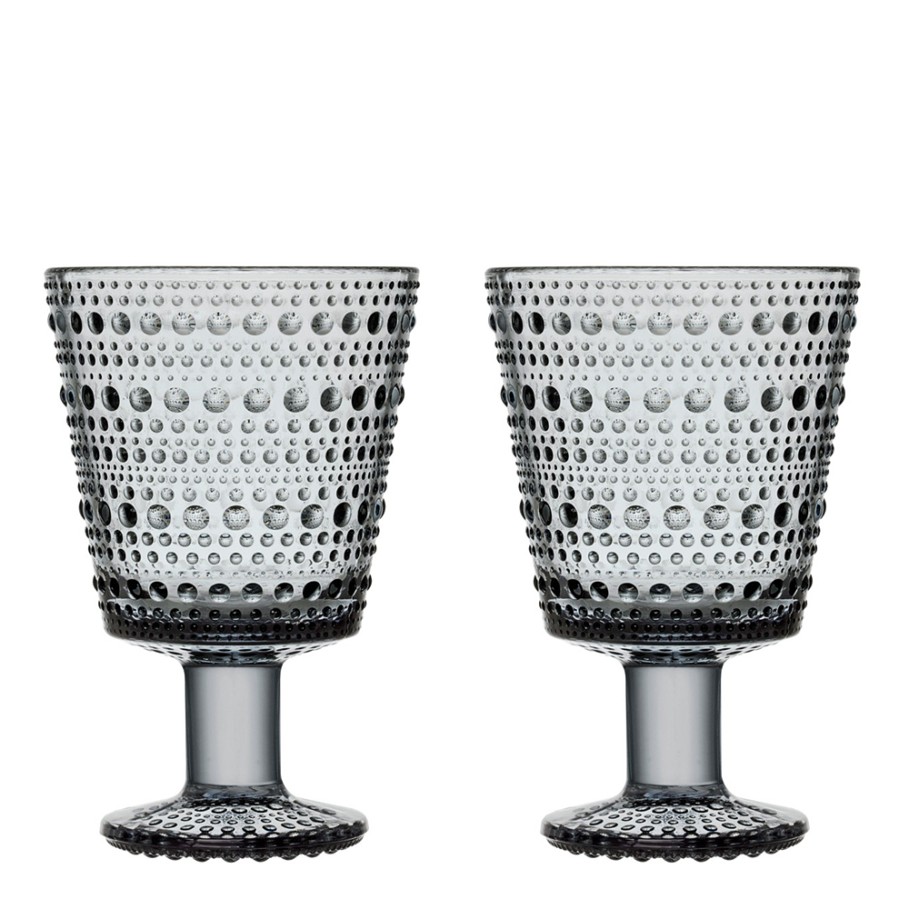 iittala Kastehelmi glass 26 cl 2 stk grå