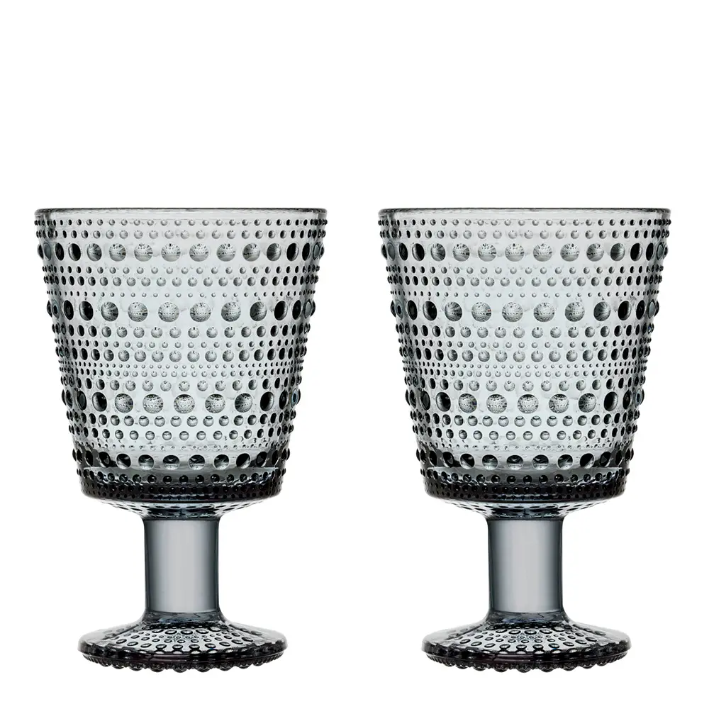 Kastehelmi glass 26 cl 2 stk grå
