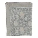 Indian Rose linneduk 145x350 cm dusty blue