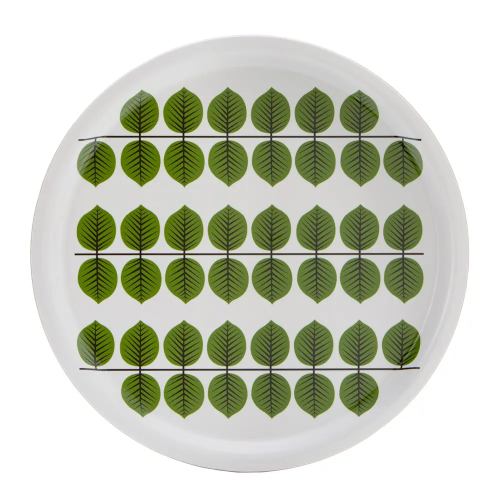 Berså Tarjotin 46 cm Vihreä/Valkoinen