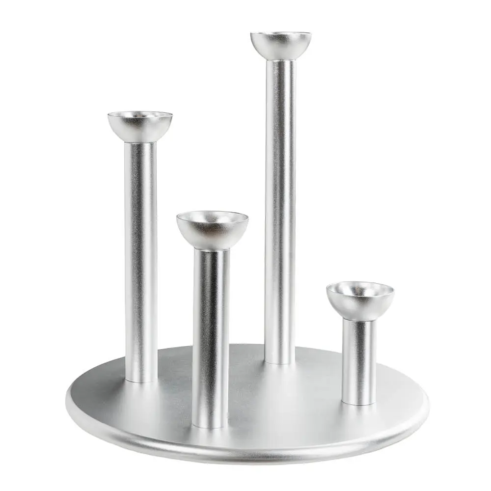 Pipe adventsstake 18,5 cm sølv