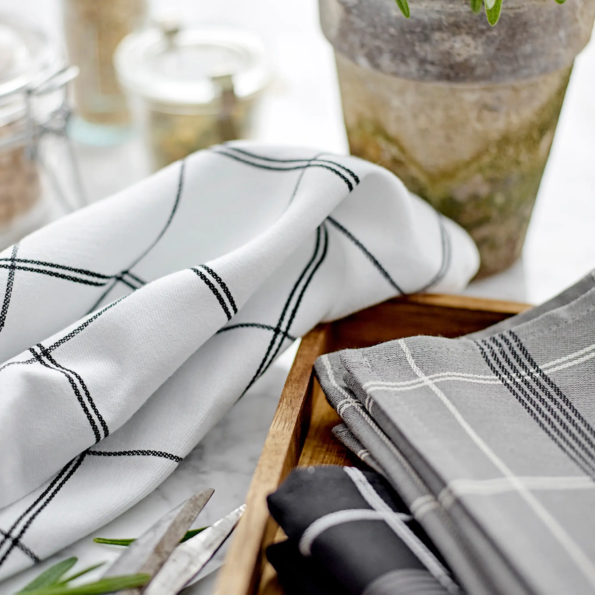 Södahl Minimal Keittiöpyyhe 50x70 cm Valkoinen