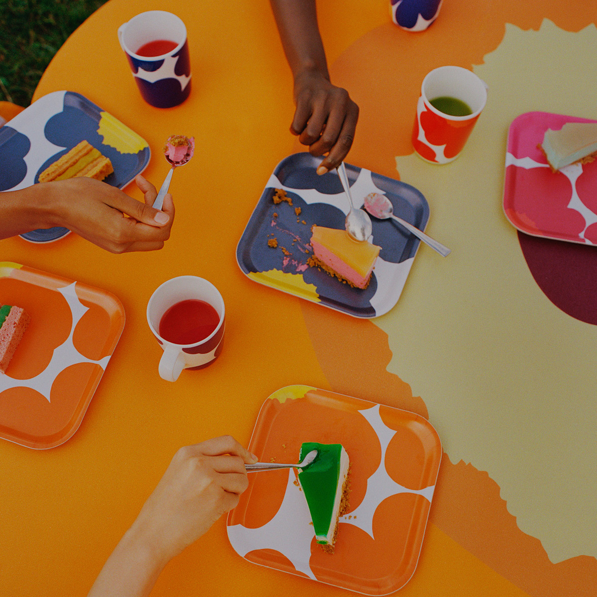 Marimekko Oiva / Unikko Muki 25 cl Sininen/Keltainen