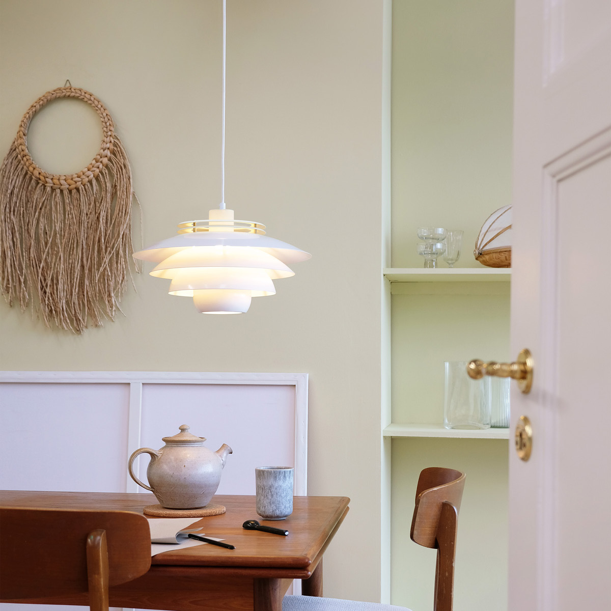 Dyberg Larsen EJKA pendel 20x38 cm hvit