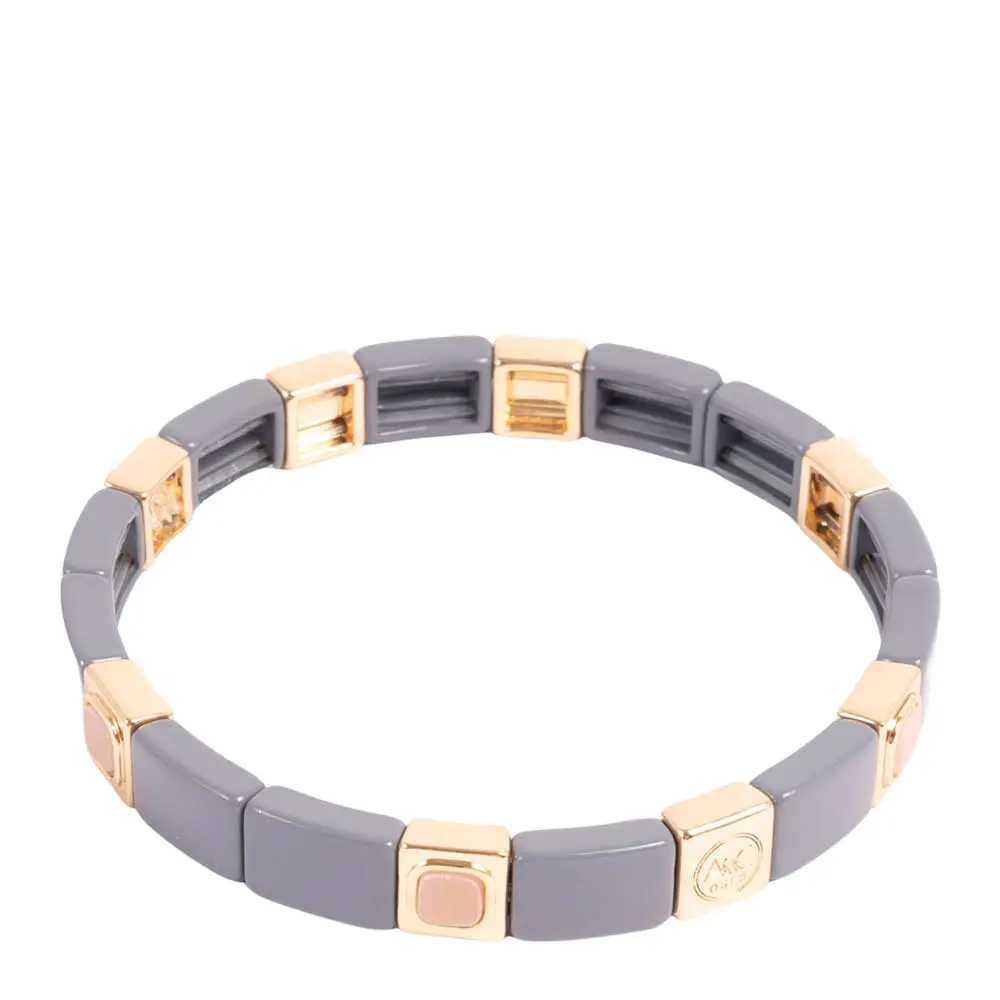 Enamel Tiles Stone Line armbånd denim/gull