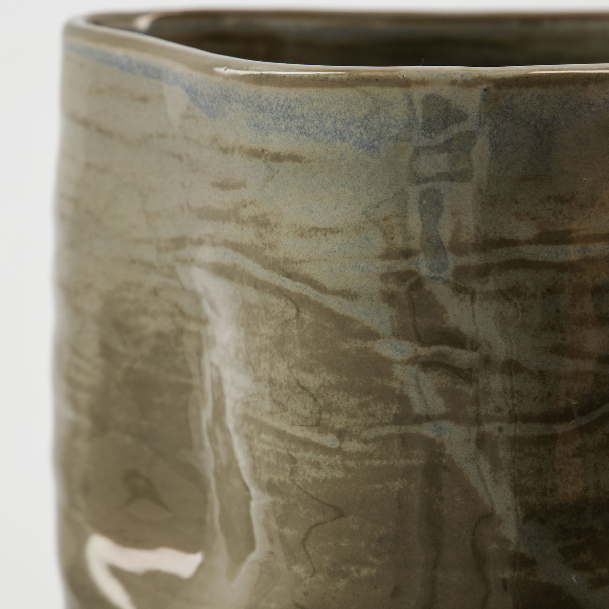 House Doctor Happy kruka 17 cm khaki