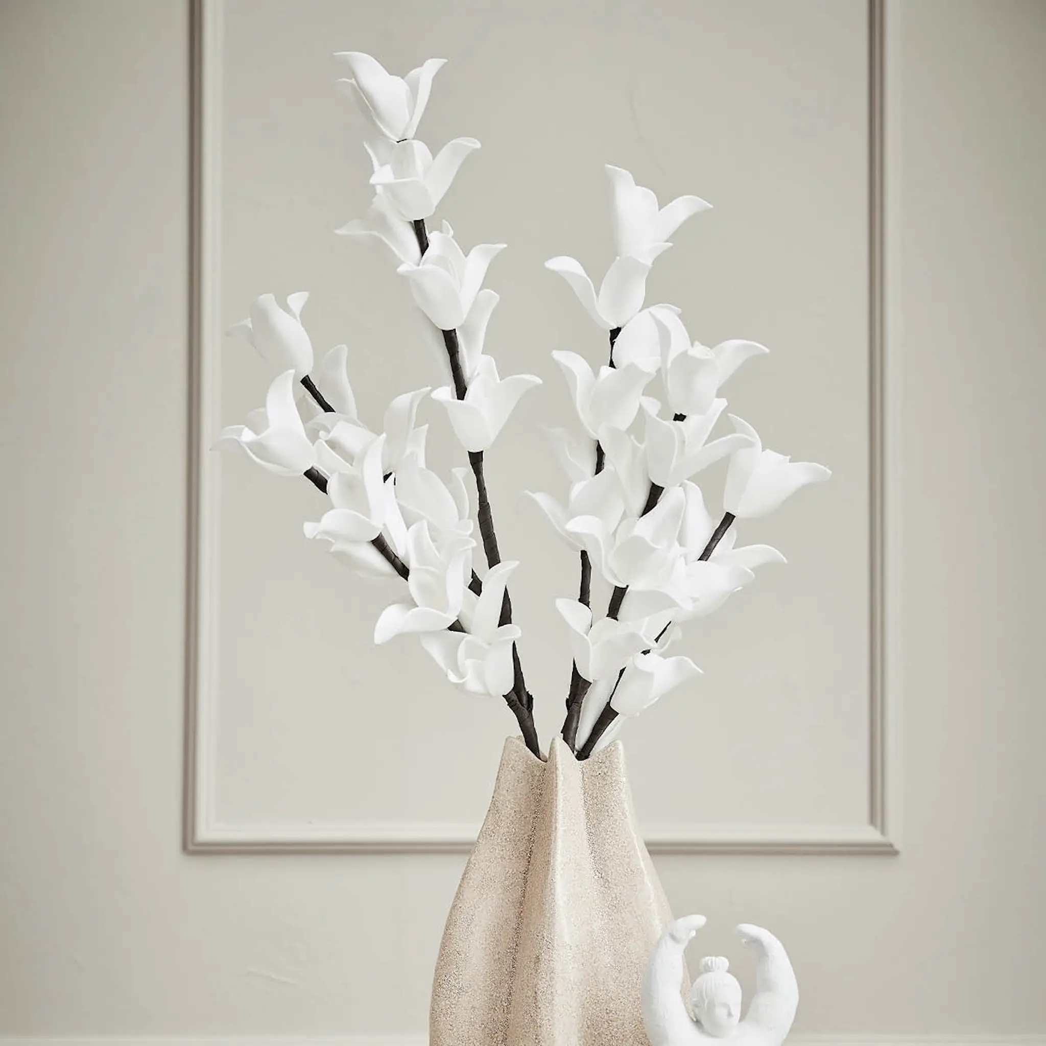 Lene Bjerre Happia konstblomma 91 cm vit