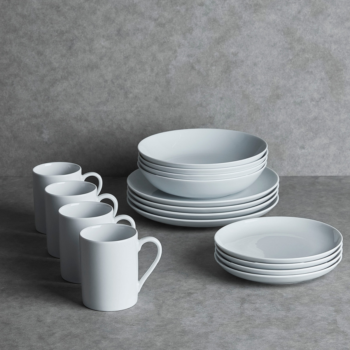 Aida Atelier tallrik 18 cm 4-pack super white