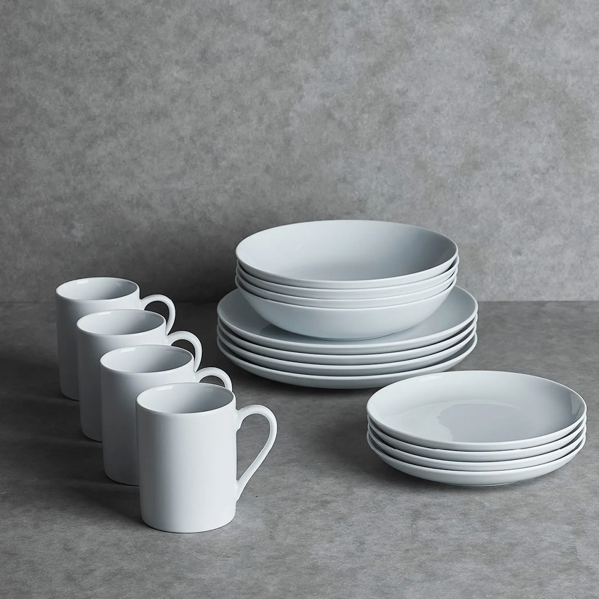 Aida Atelier tallrik 18 cm 4-pack super white