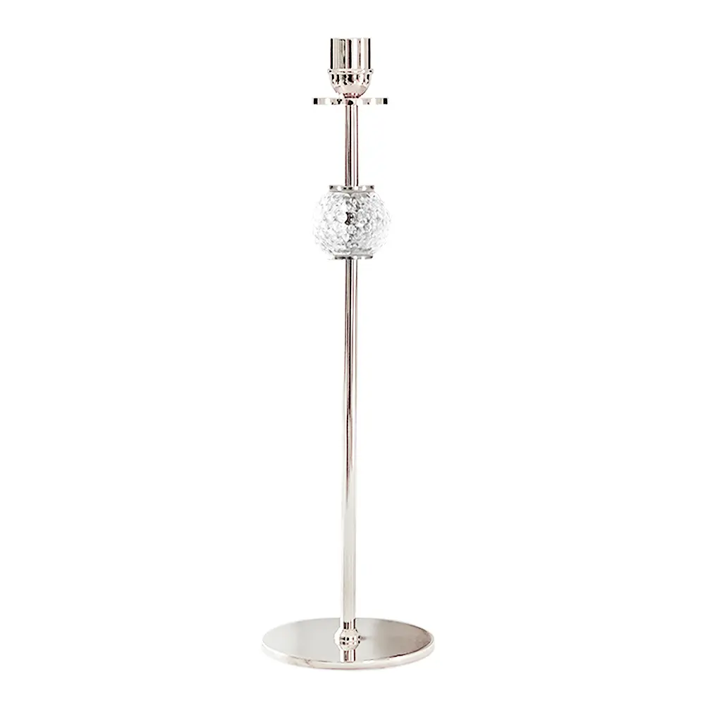 La Luna Kynttilänjalka 40 cm Nikkelöity messinki