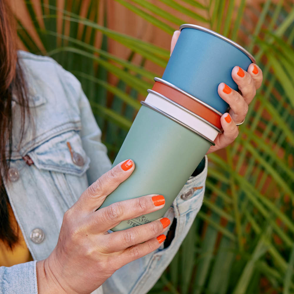 Klean Kanteen Steel Pint stålkopp 47 cl 4 stk Partake