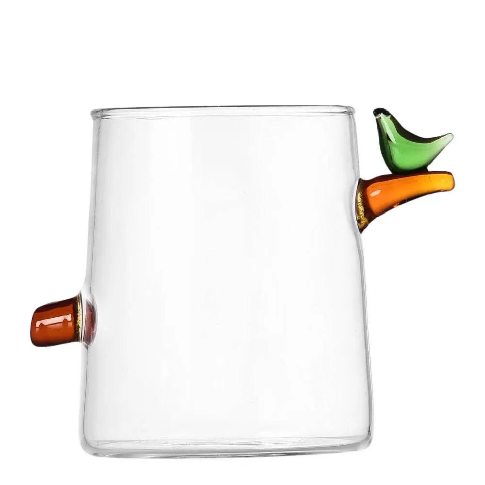 Birds glass 32 cl fugl grønn