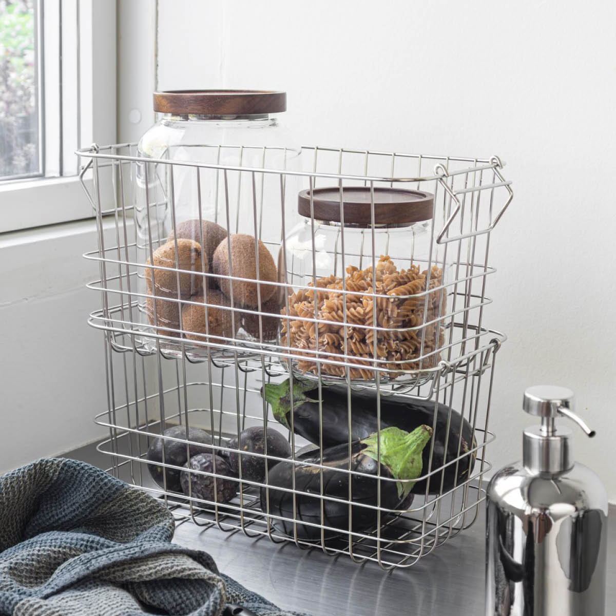 Mette Ditmer STORE-IT metallkorg 31x16,5x16 cm krom