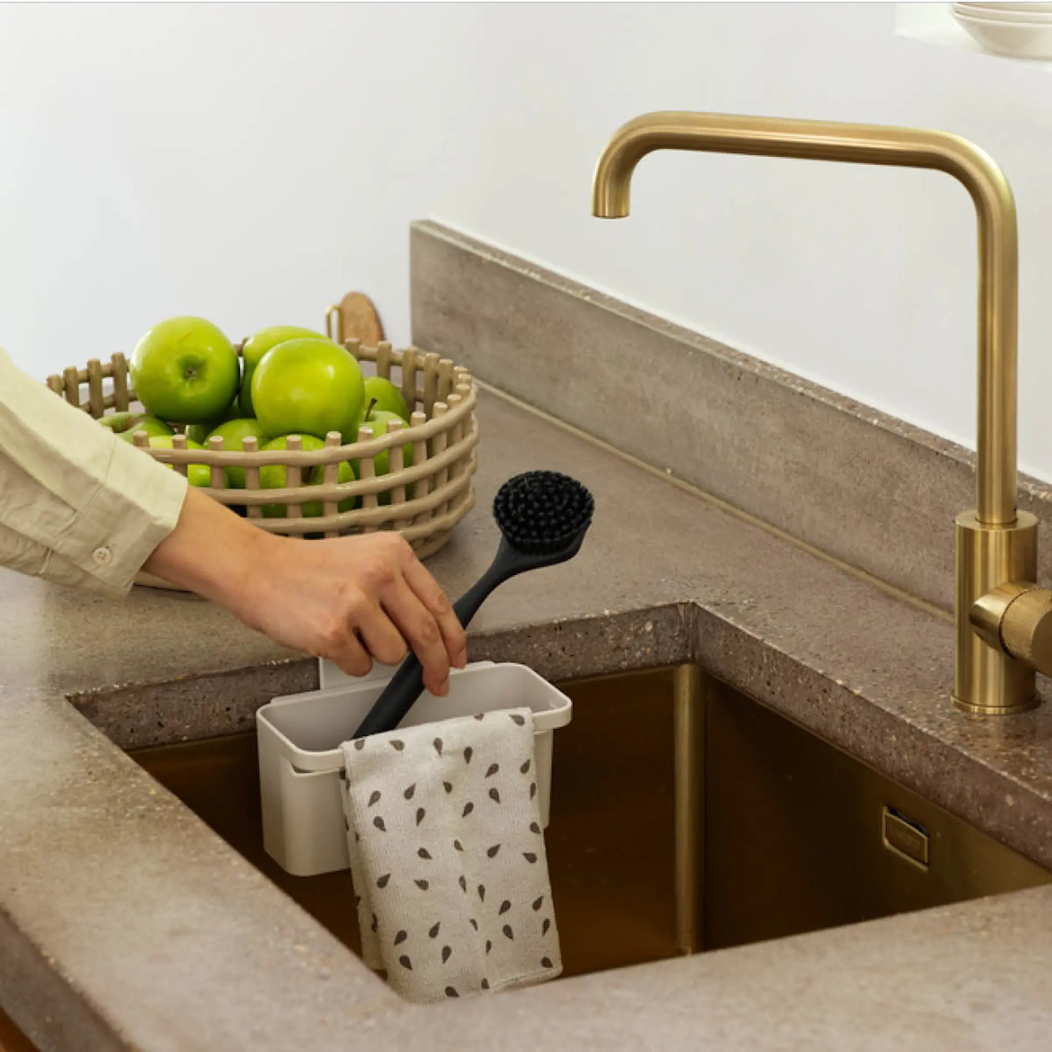 Brabantia SinkSide In-Sink organiserare diskho 17 cm soft beige