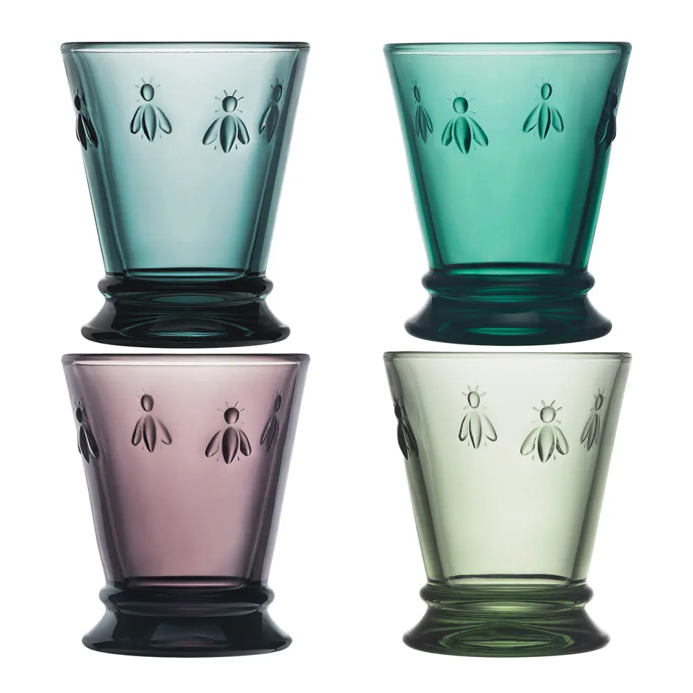 Abeille Juomalasi 26 cl 4 kpl Monivärinen