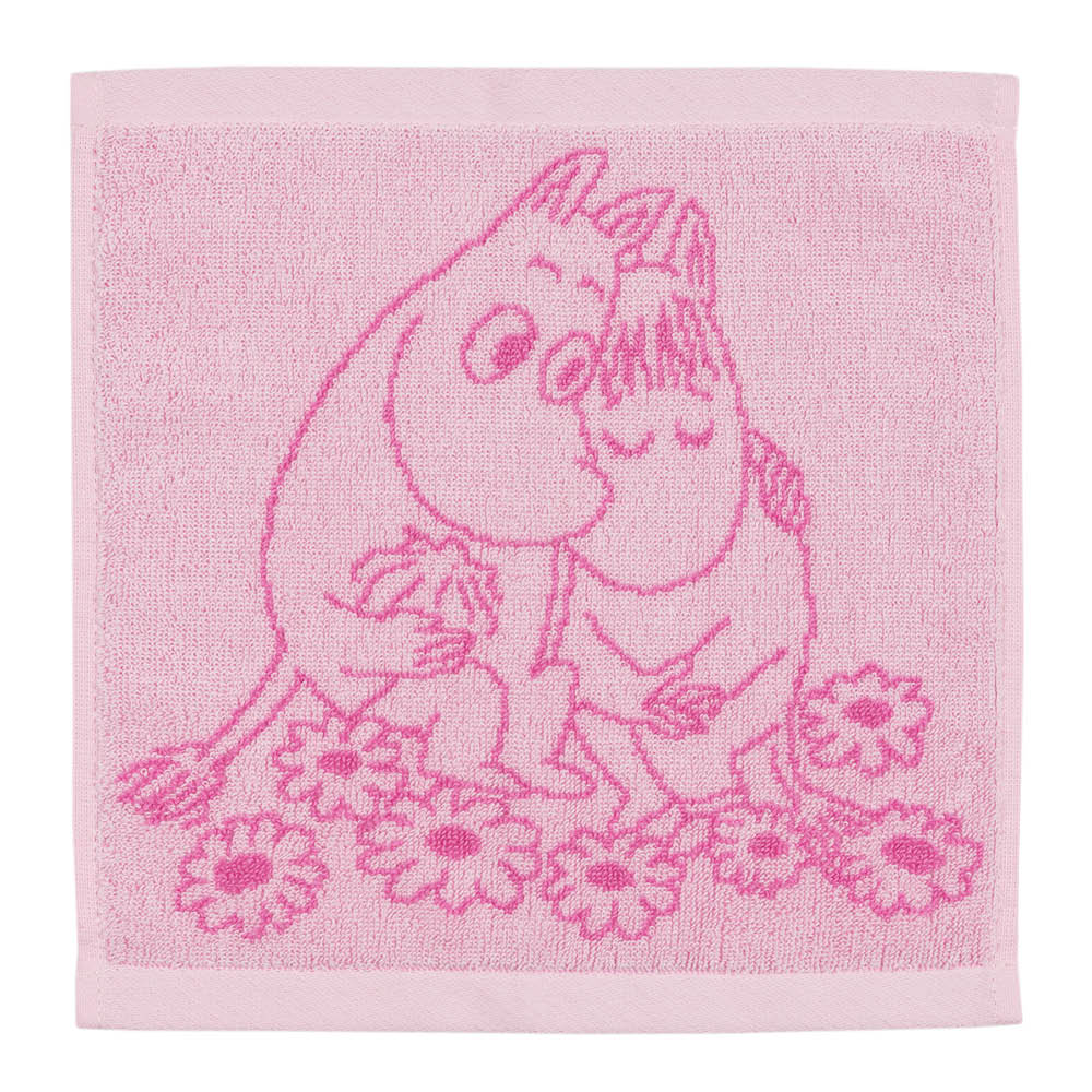 Moomin Arabia Mumin handduk 25x25 cm Förälskade rosa