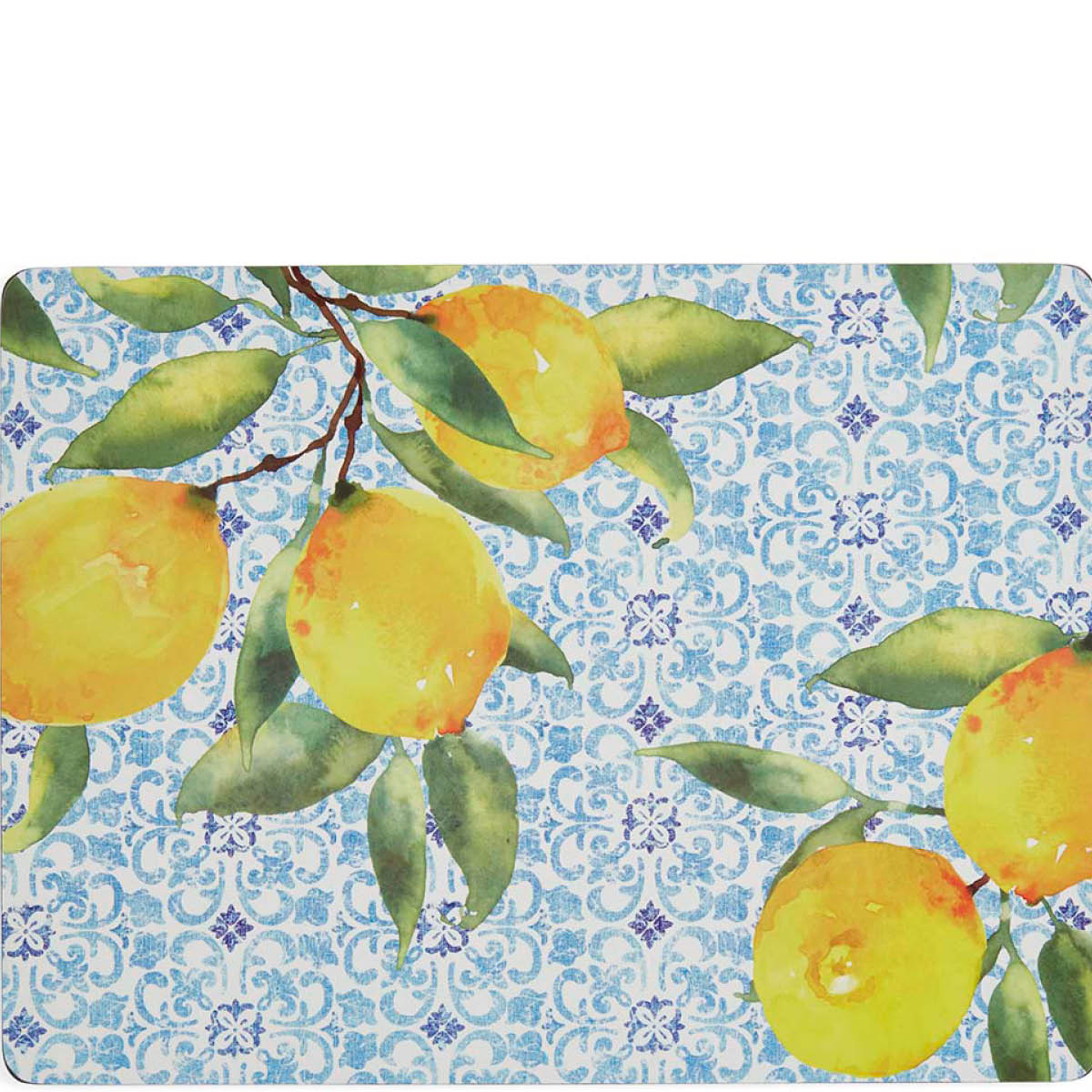 Pimpernel Amalfi bordstabletter 40x30 cm 4-pack lemons