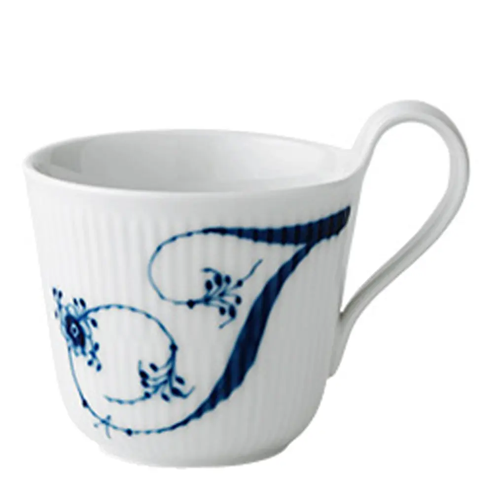 Blue Fluted Alphabet Muki 33 cl T