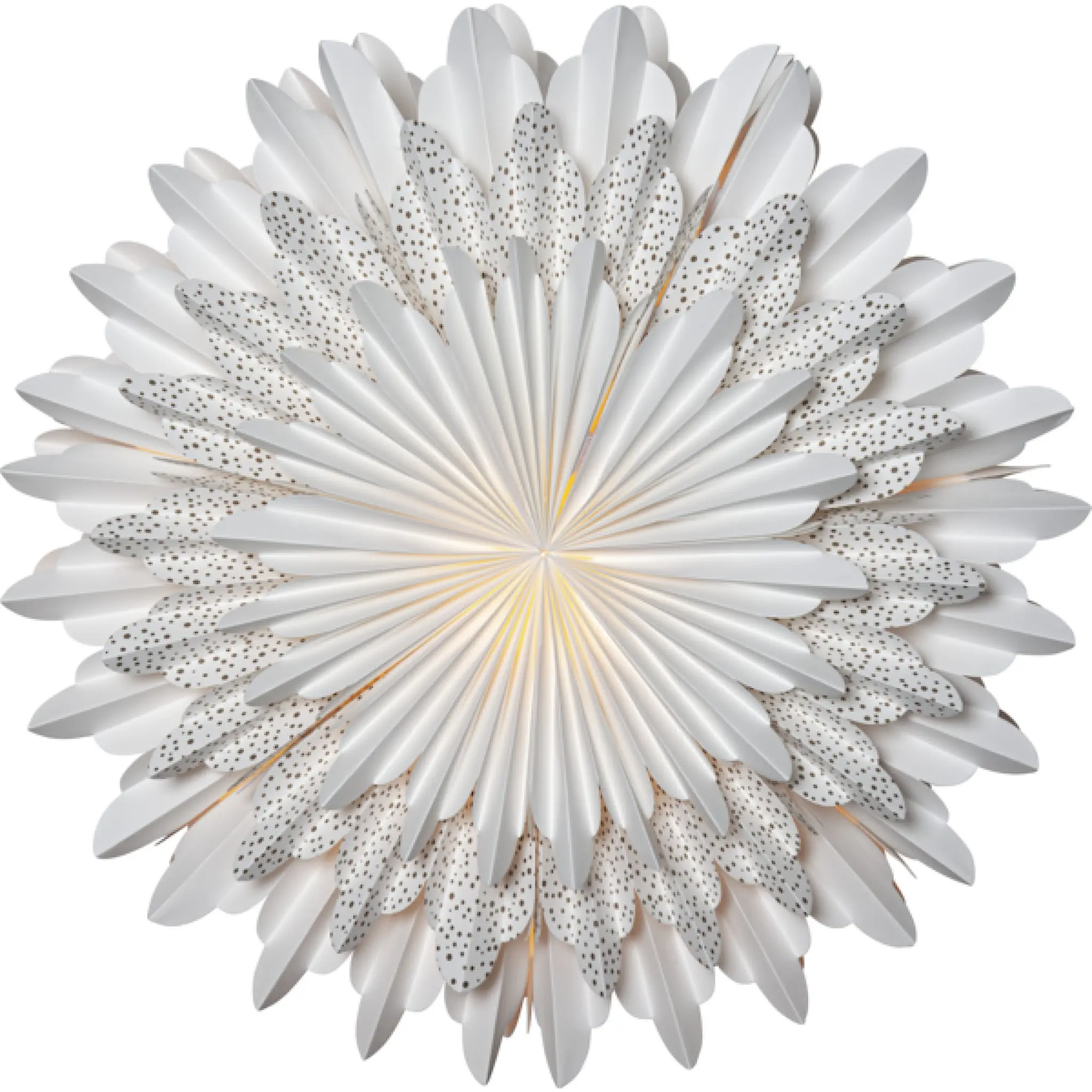 Star Trading Snow Paperitähti 50 cm Valkoinen/Kulta