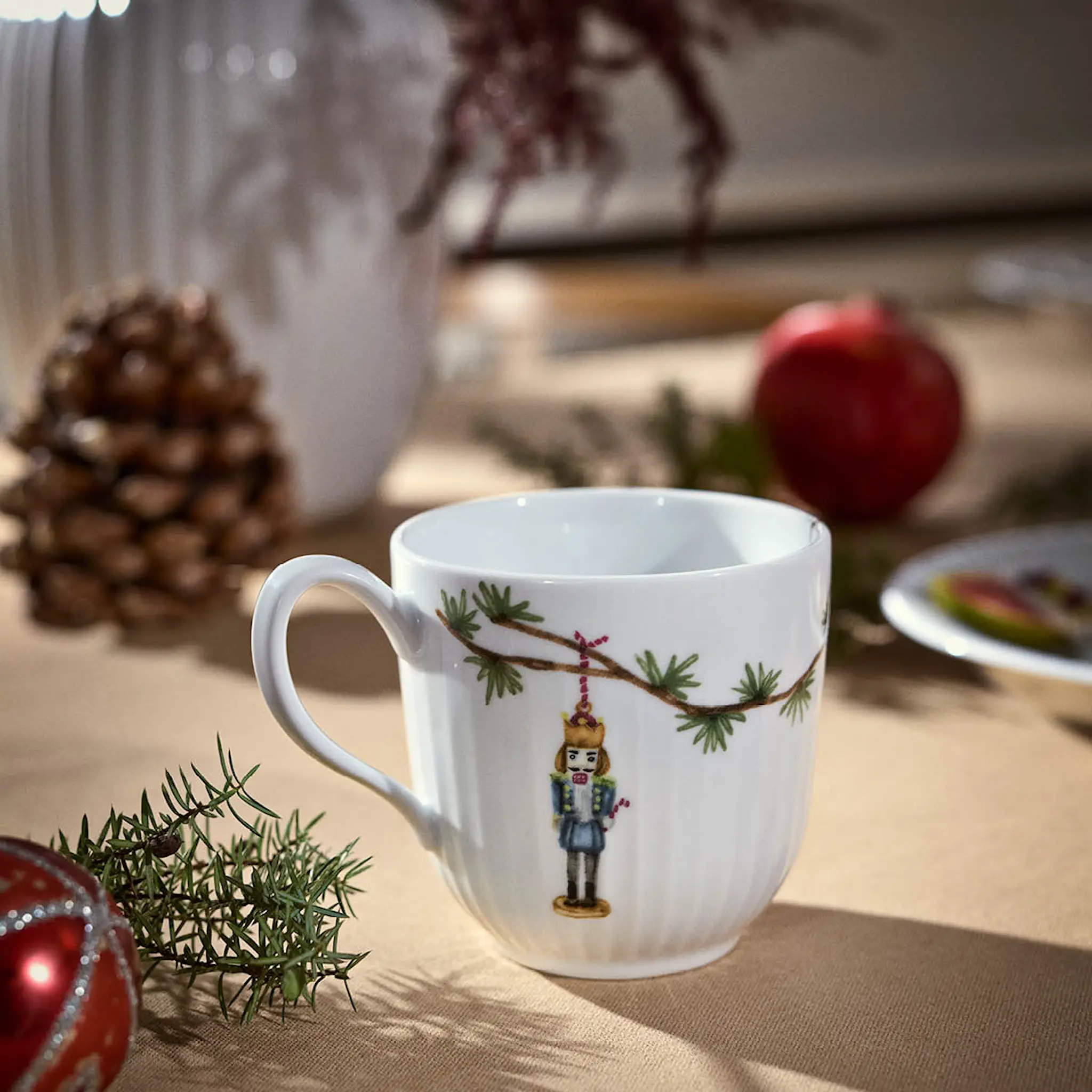 Kähler Hammershøi Christmas krus 25 cl hvit m/dekor