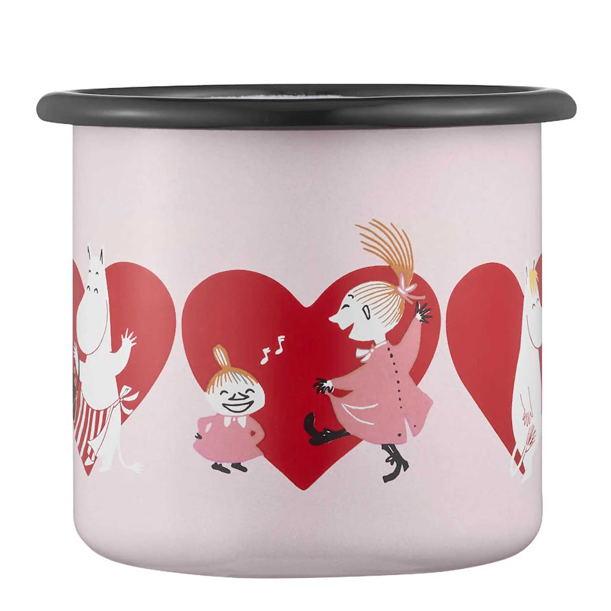 Muurla Mumin emaljmugg 25 cl Hjärta