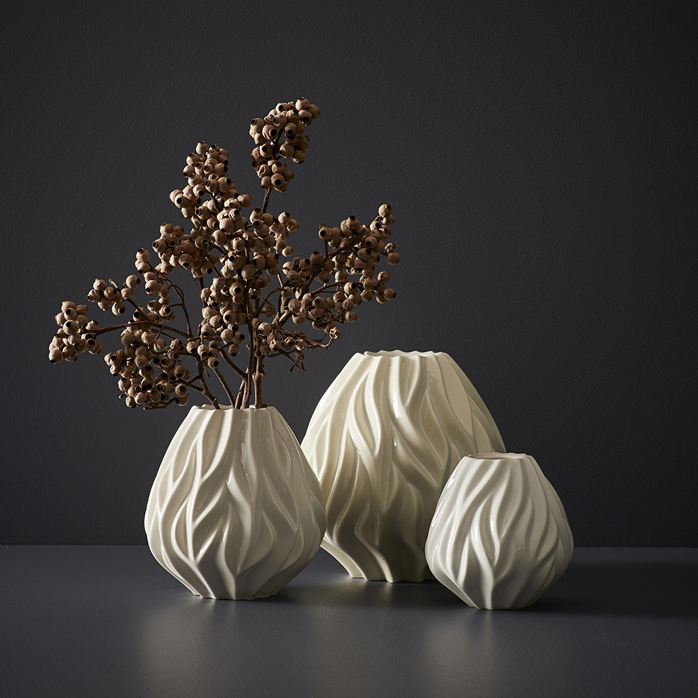 Morsö Flame Maljakko 15 cm Valkoinen