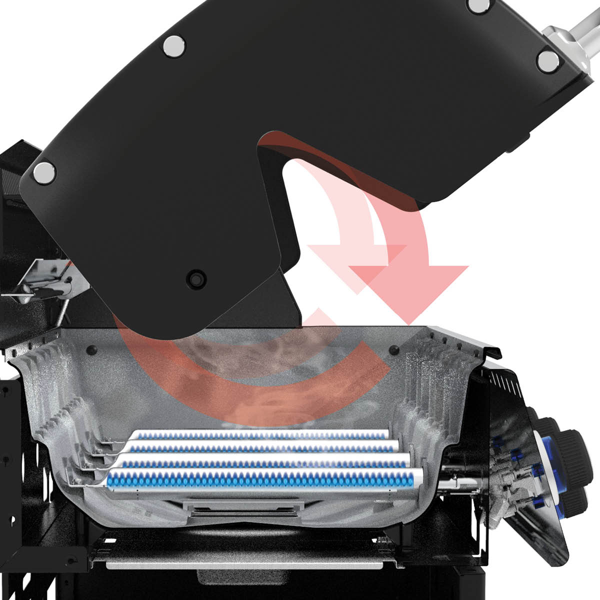 Broil King Gasolgrill Baron 490 Shadow med rotisserie och sidobrännare