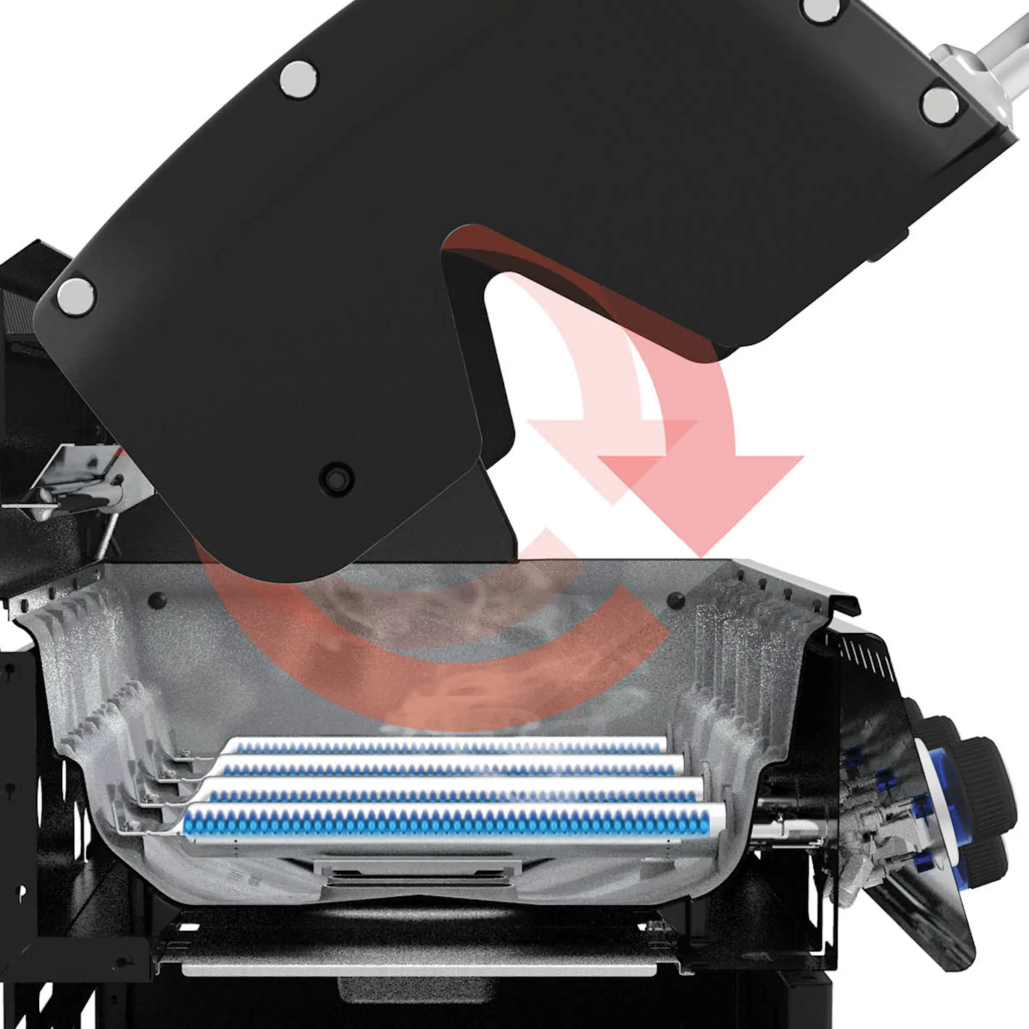 Broil King Gasolgrill Baron 490 Shadow med rotisserie och sidobrännare