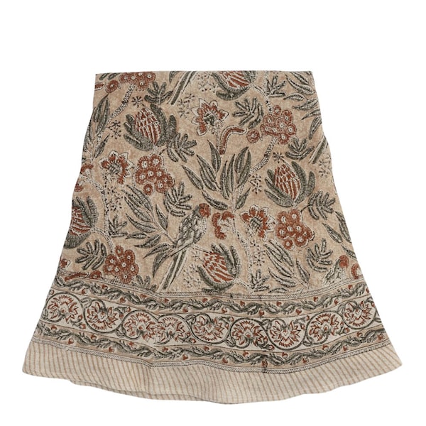 Parrot duk linne Ø220 cm dusty peach