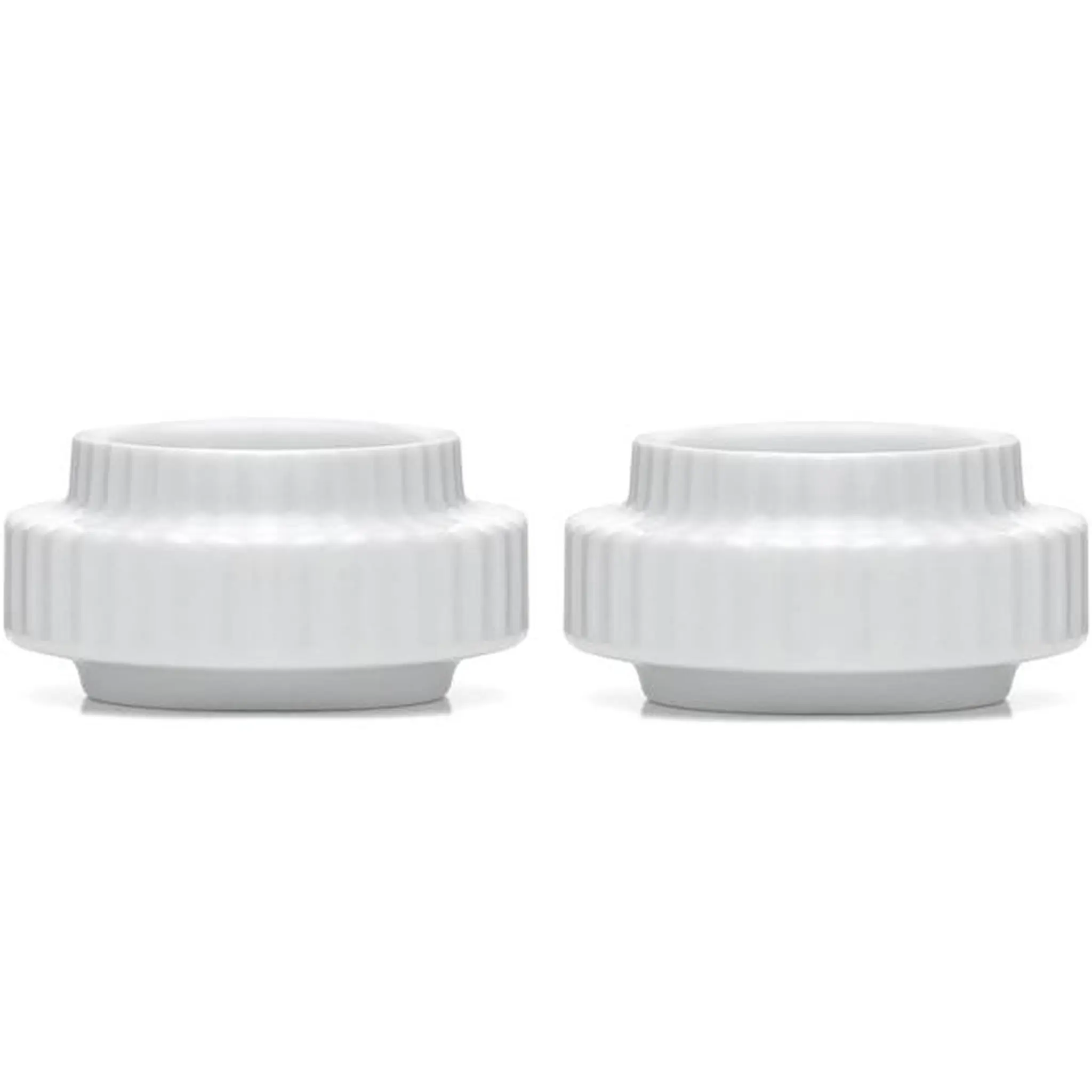 Lyngby Porcelæn Lyngby Ljuslykta 6,5 cm 2-Pack Vit
