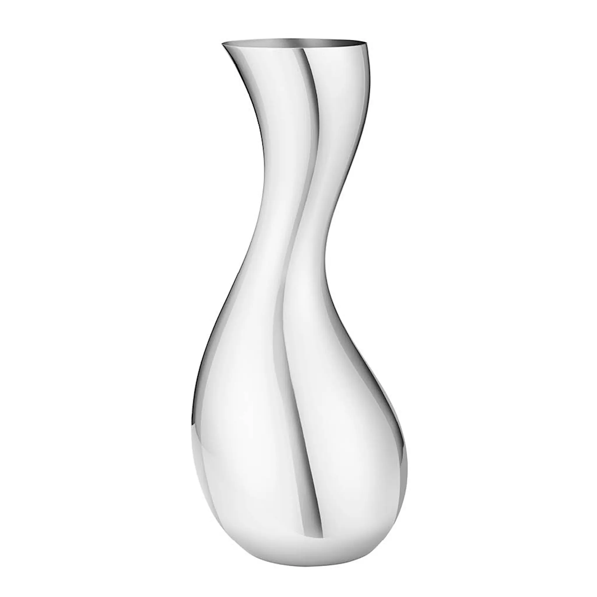 Georg Jensen Cobra vase stor 33 cm stål