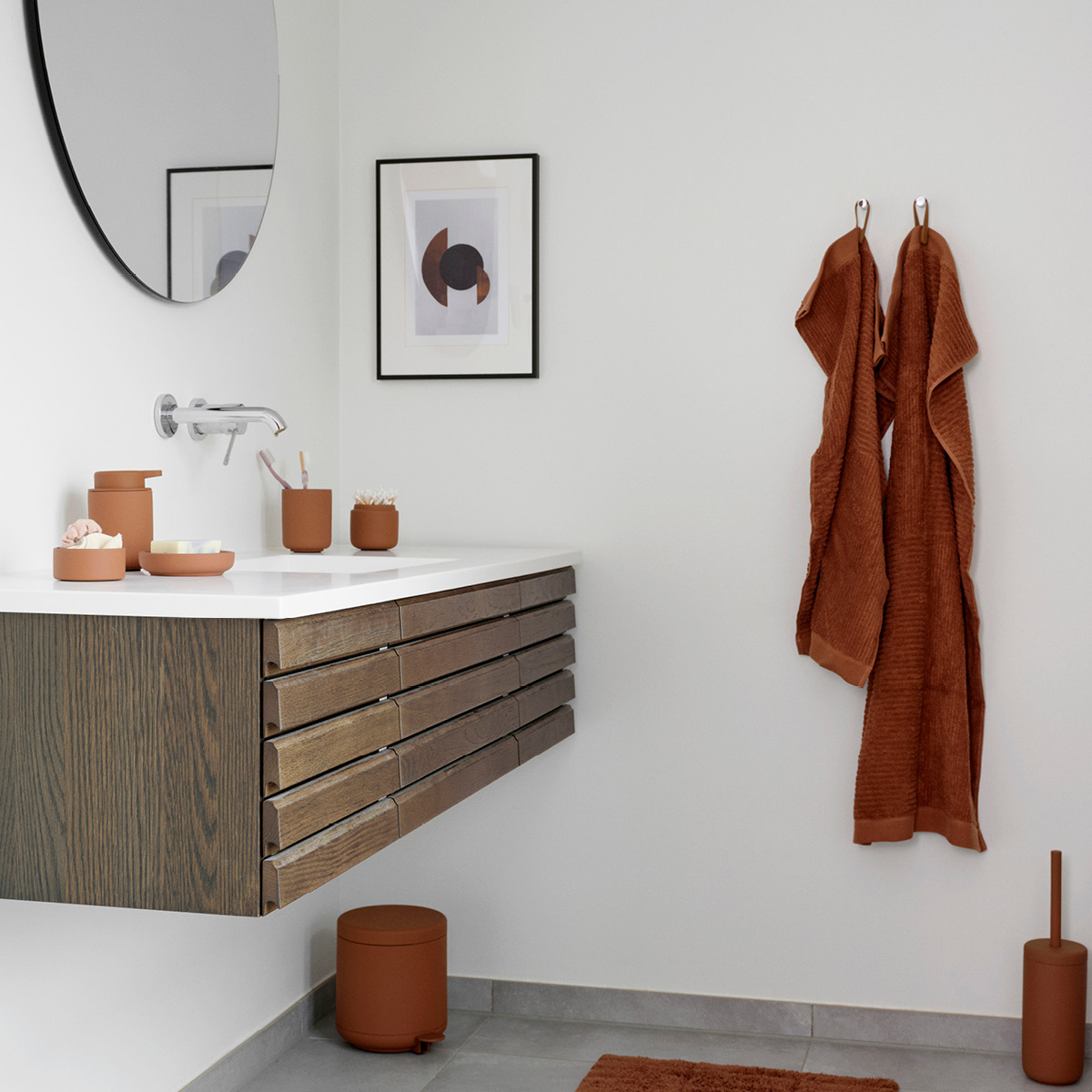 Zone Ume tandborstmugg 10 cm terracotta