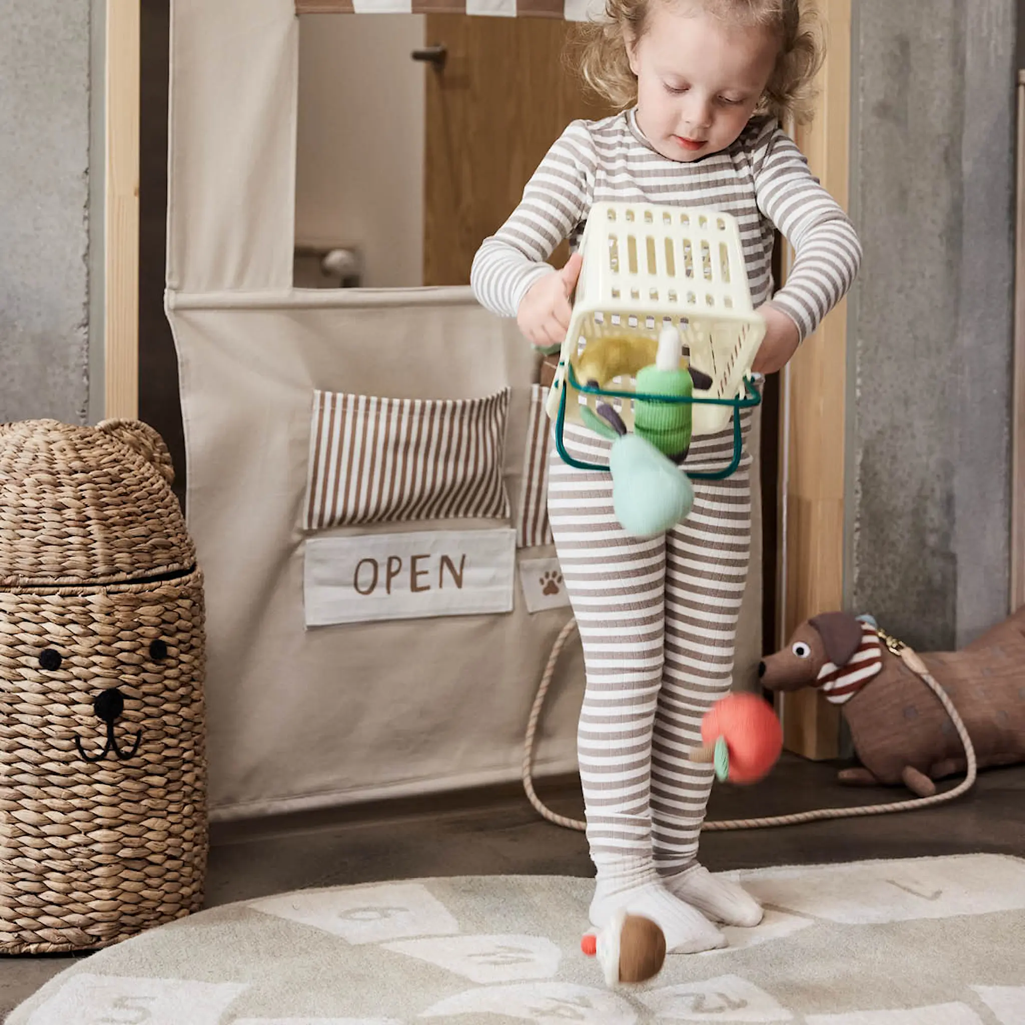 OYOY Yummy minifrukt bomull 5 delar multi