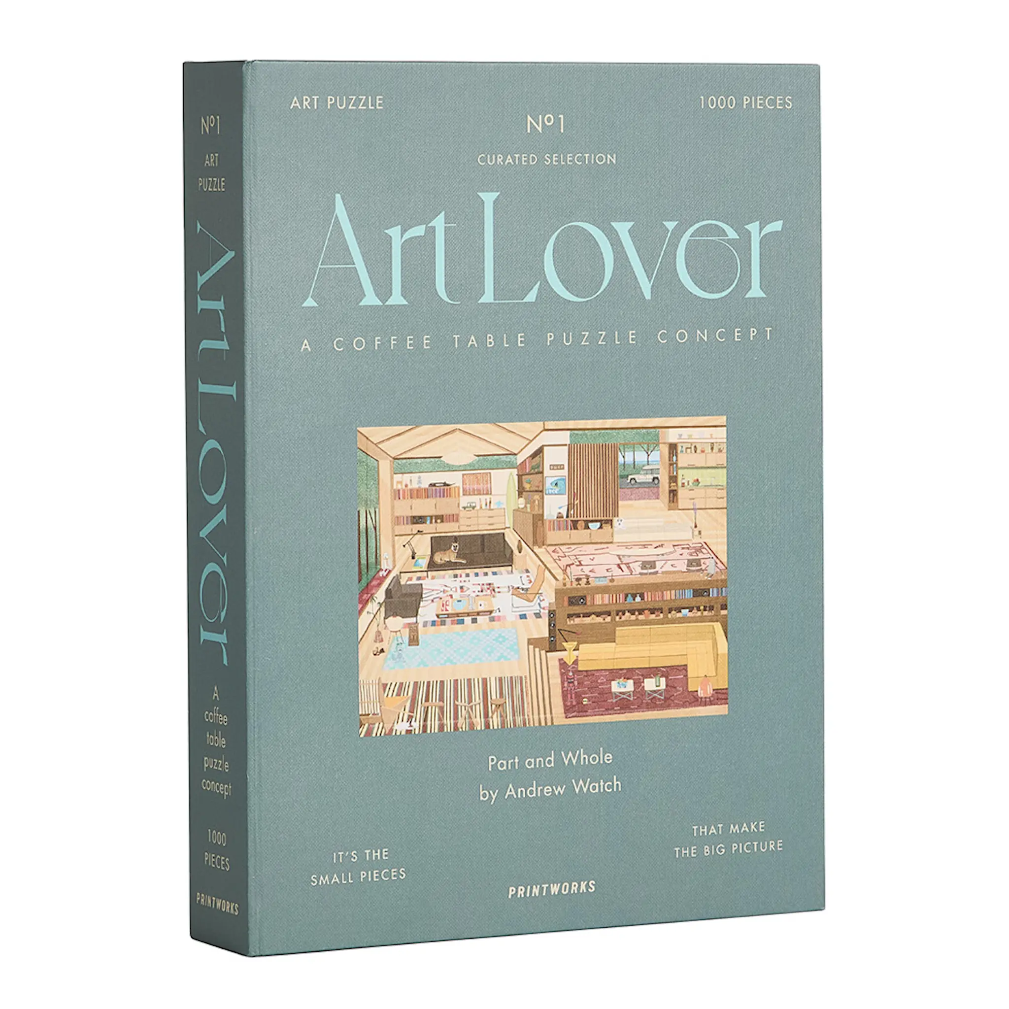 Printworks Art Lover Book pussel part and whole 1000