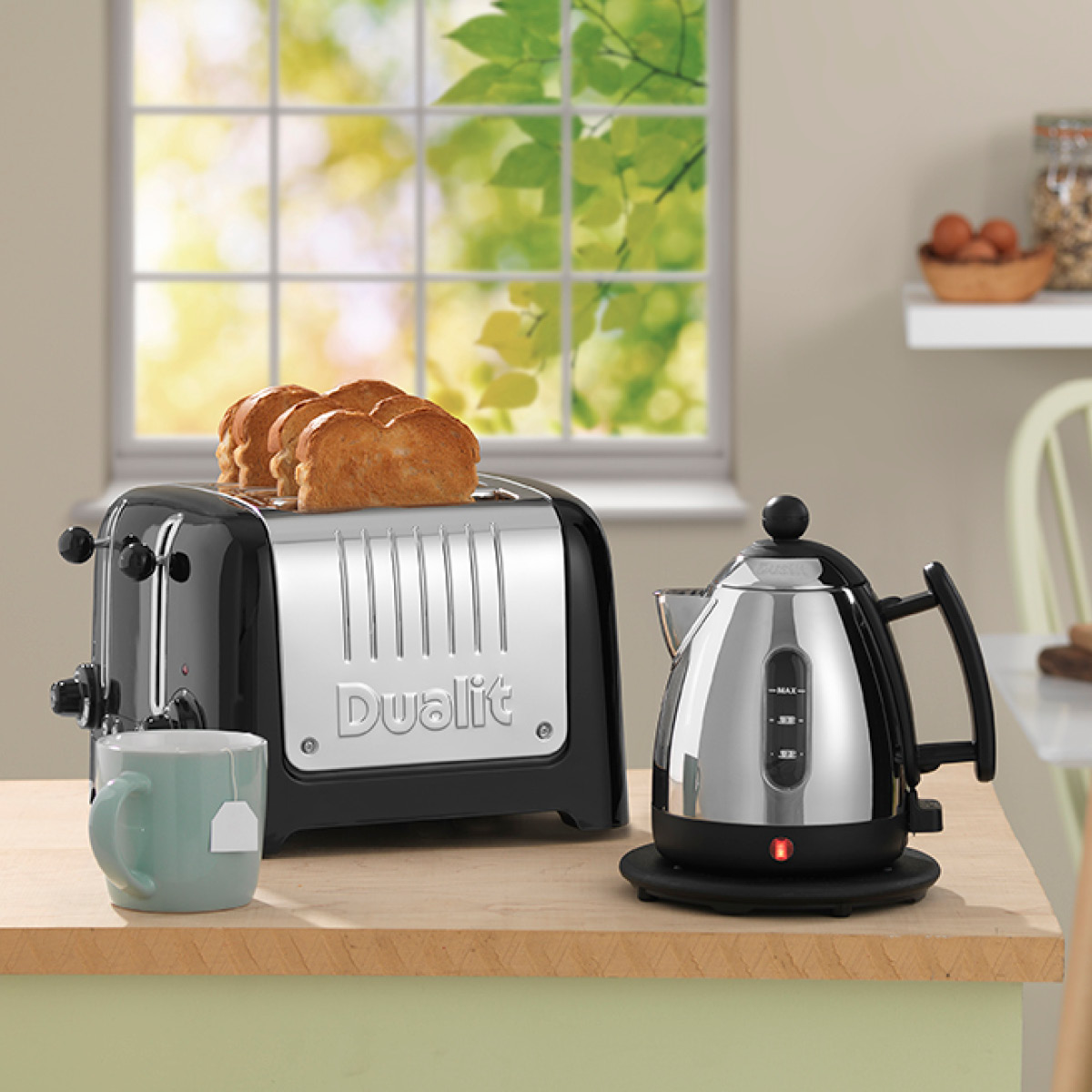 Dualit Lite Brödrost 4 Skivor Svart