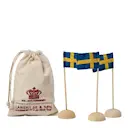 Bordsflagga mini 15 cm 3-pack svenska flaggan