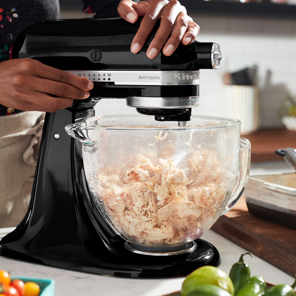 KitchenAid Artisan kjøkkenmaskin 5KSM185PSEOB 4,8L onyx black