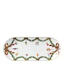 Star Fluted Christmas Serveringsfat Ovalt 39 cm