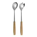 Träskaft salladsbestick 24,7 cm 2 delar ek