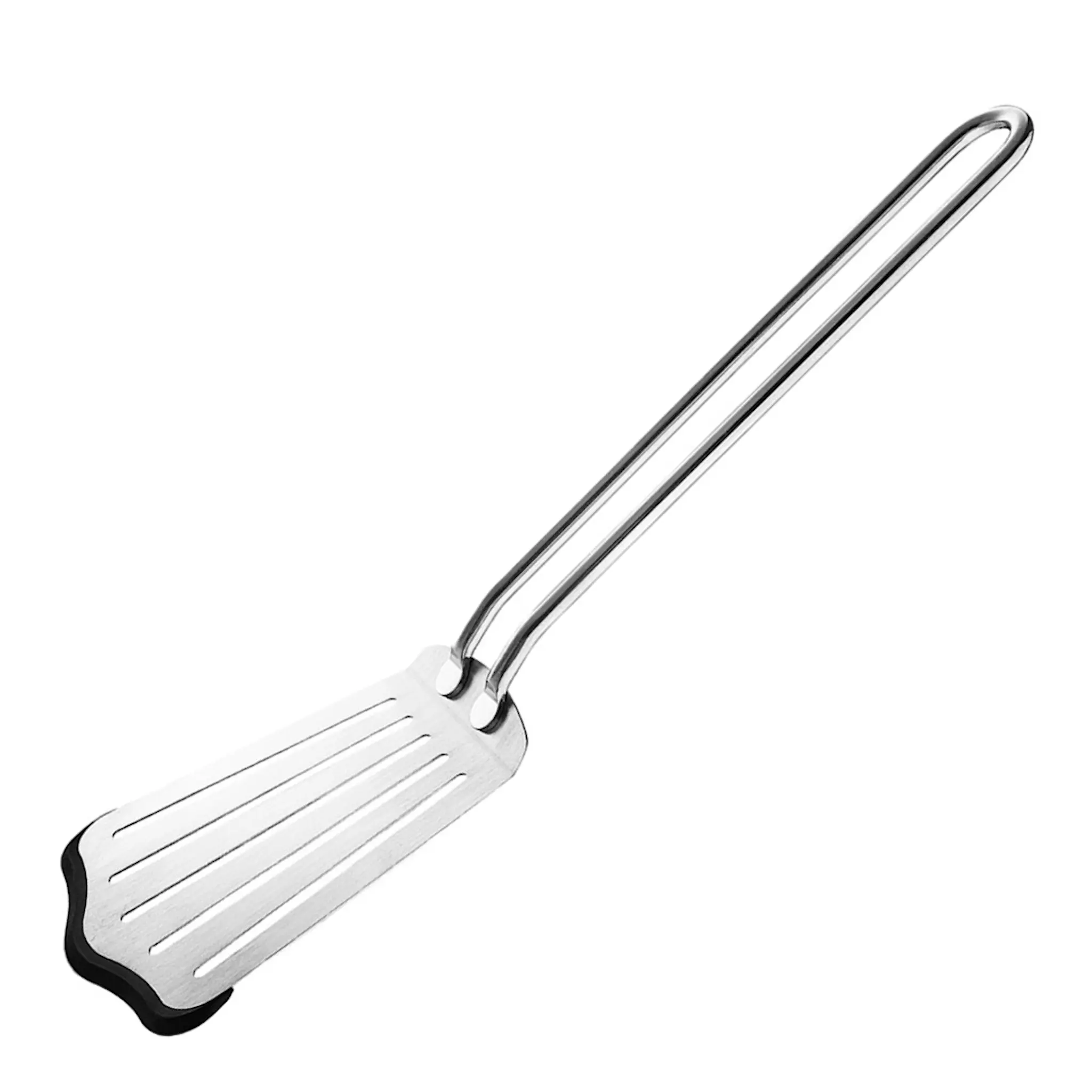 Eva Trio Stekspade med silikon lång stål