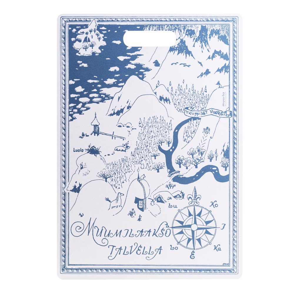 Muurla Muumi Tarjoilu-/leikkuulauta Kartta 30x43 cm