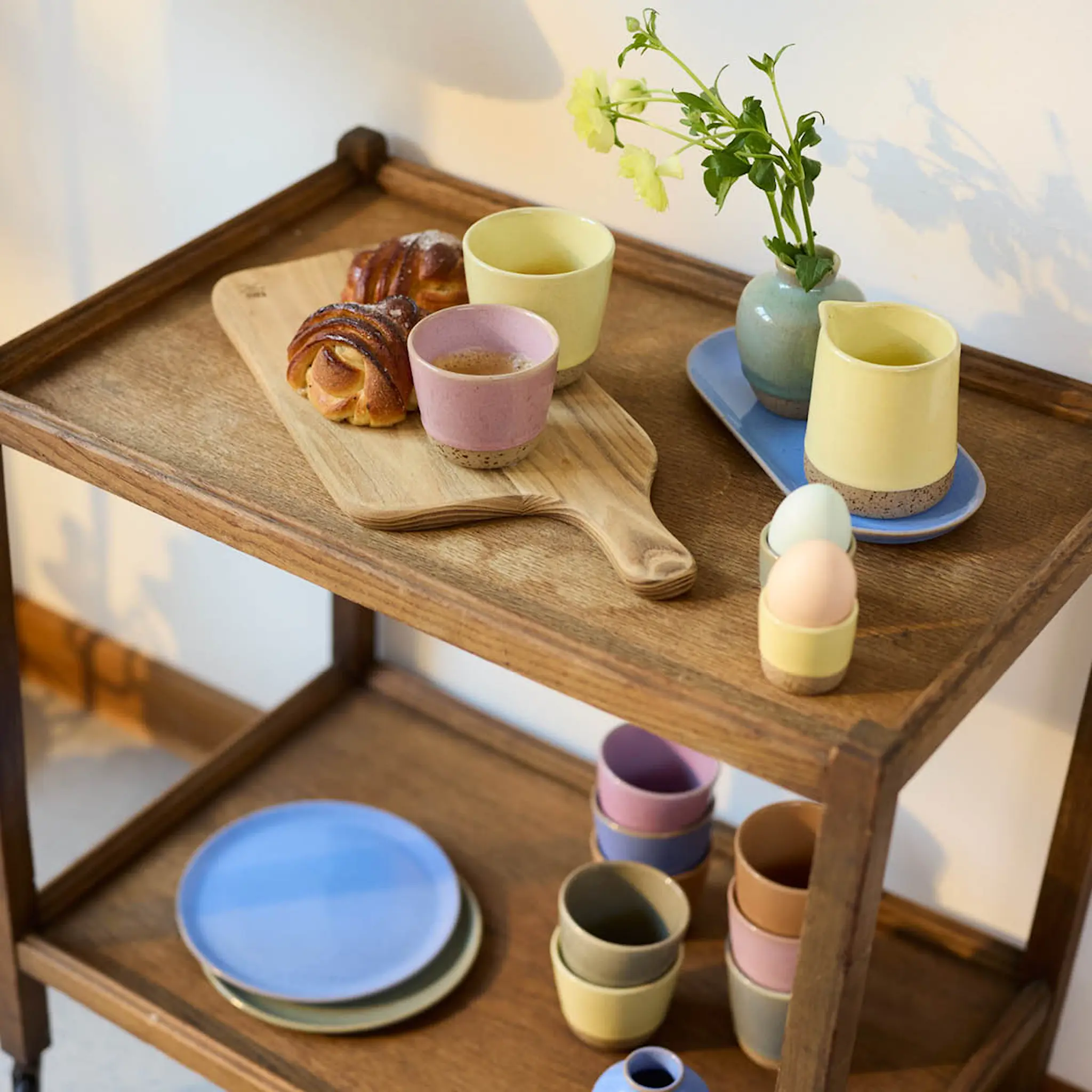 Aida RAW Colour oval tallerken 25 cm Blueish