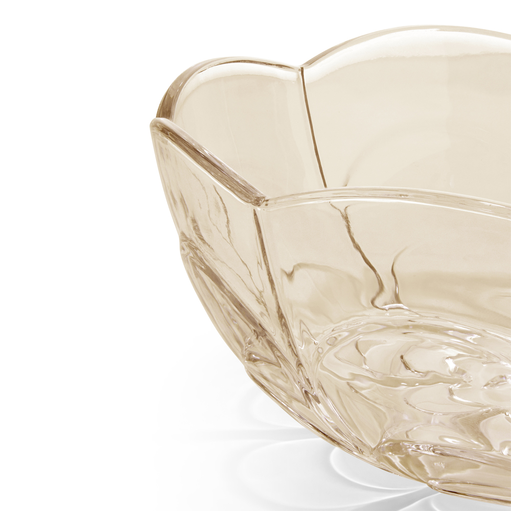 Holmegaard Lily skål 23 cm toffee rose