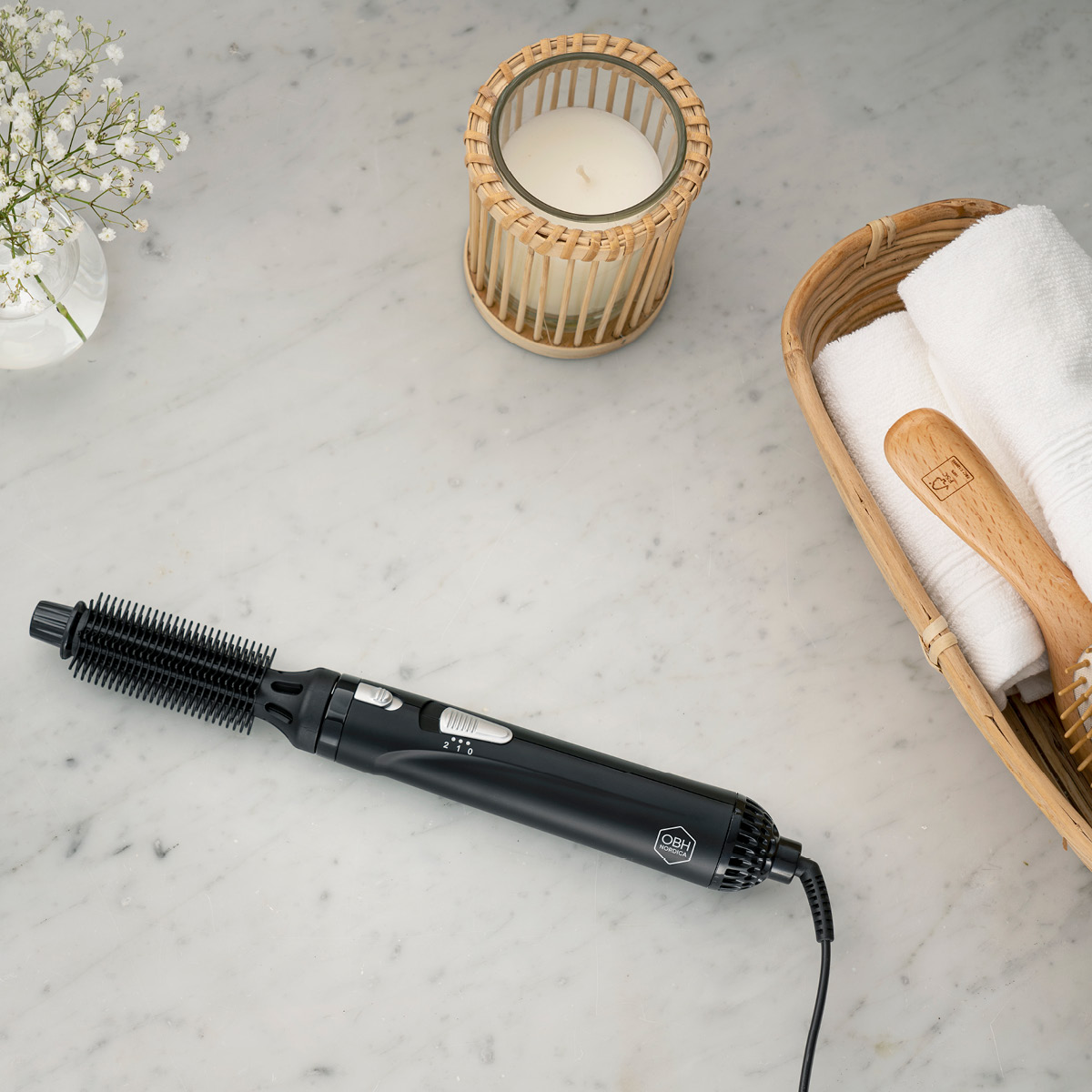 OBH Nordica Artist Air varmluftsborste 3541 svart