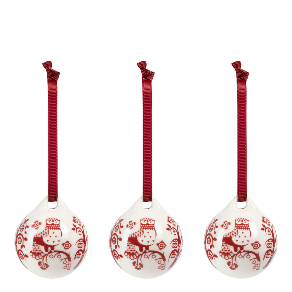 iittala Taika Koriste 5 cm 3 kpl Granaatinpunainen