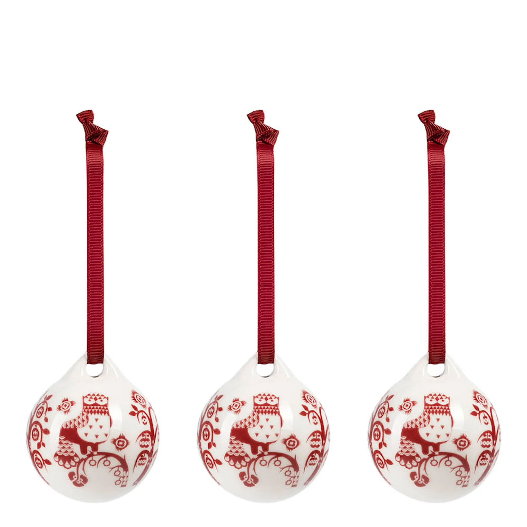 iittala Taika Koriste 5 cm 3 kpl Granaatinpunainen