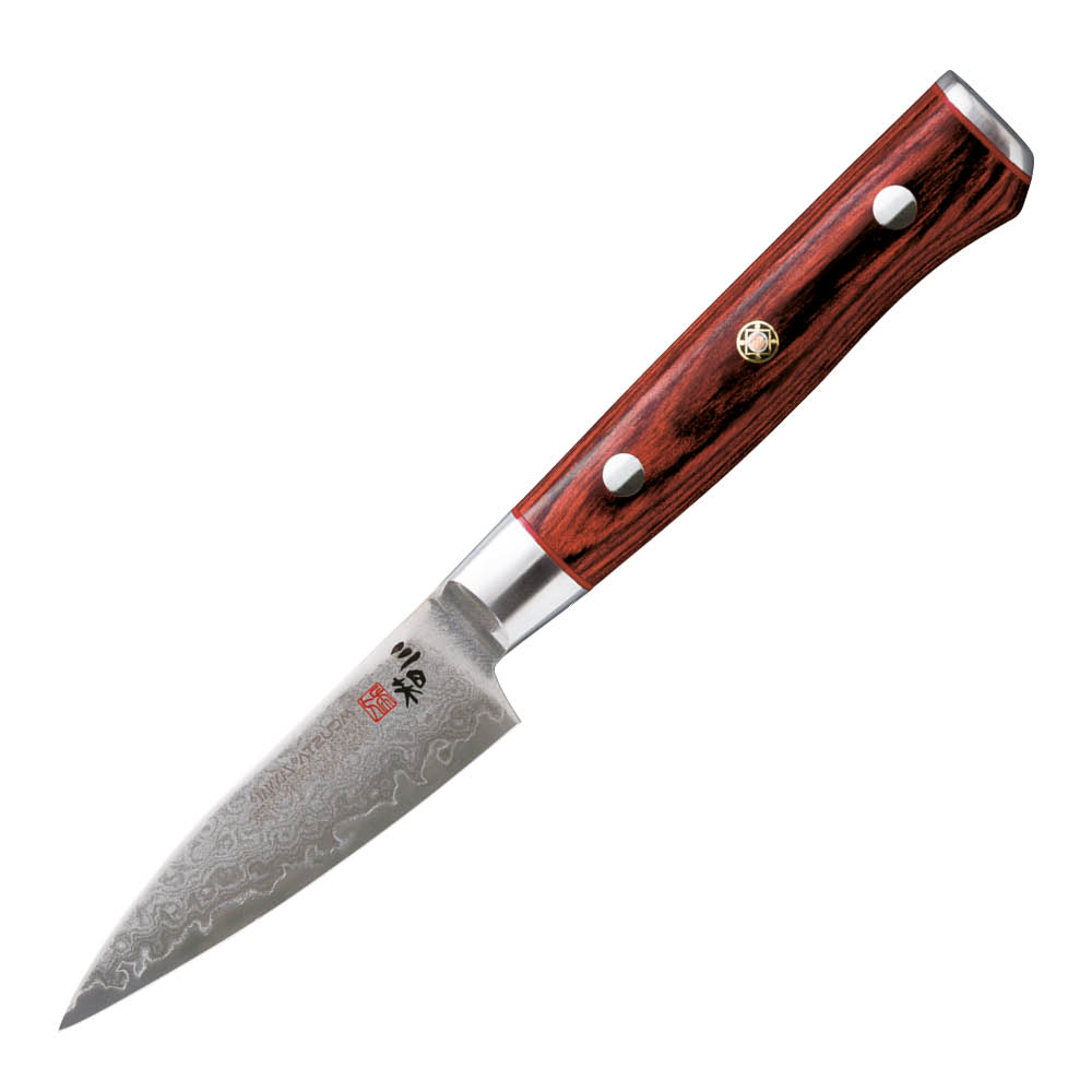 Zanmai Flame Classic Damaskus PRO Petty Veitsi 9 cm Pakkapuu