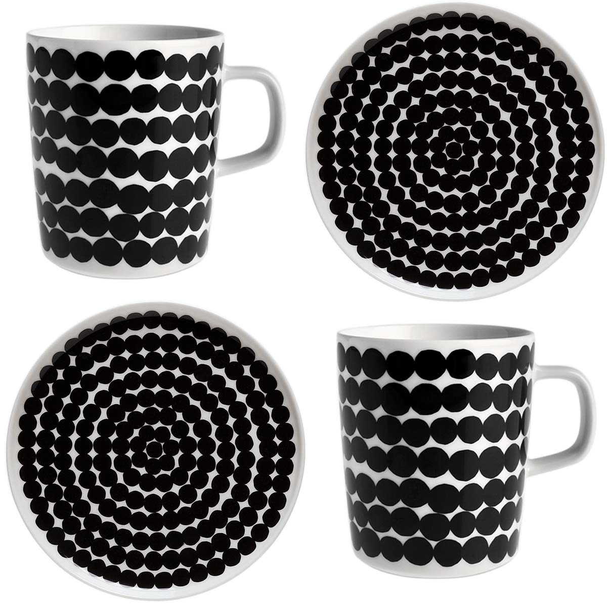 Marimekko - Oiva / Siirtolapuutarha Aamiaissetti 4 osaa