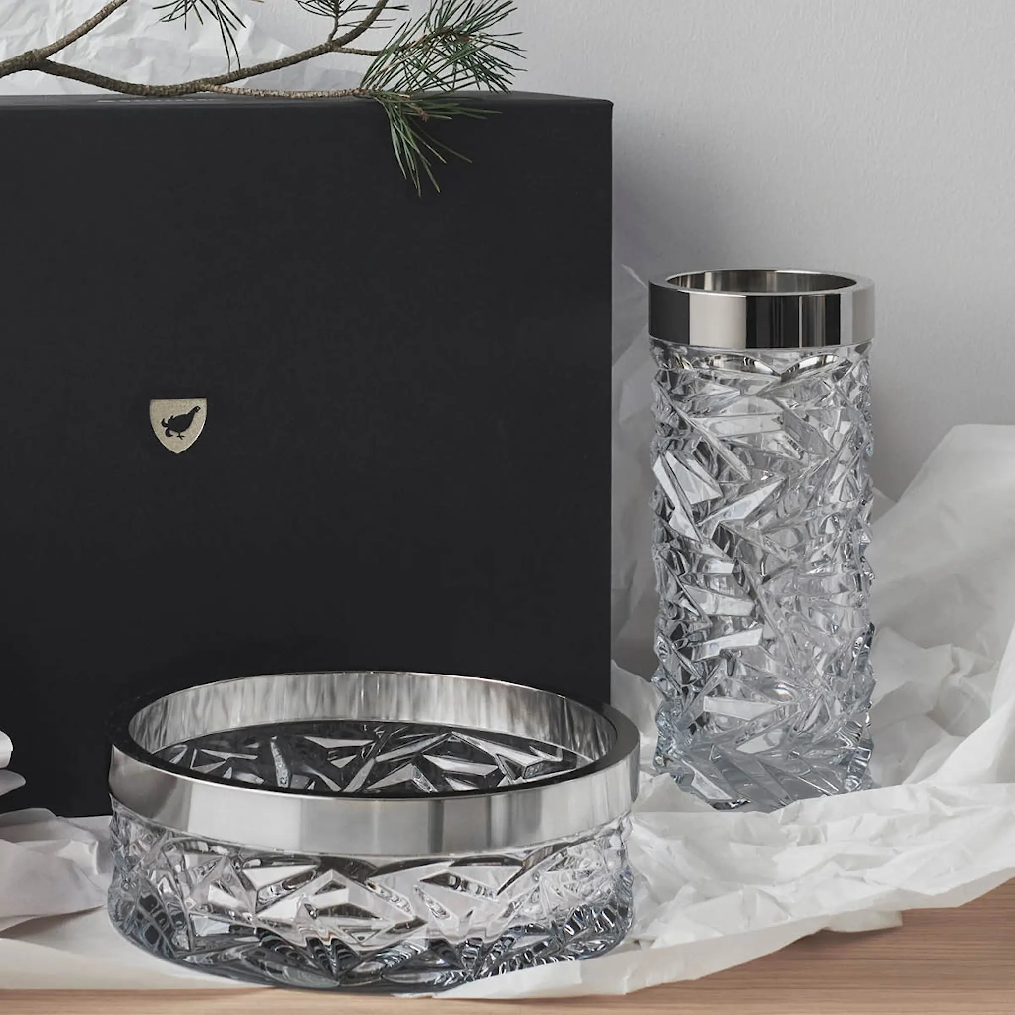 Orrefors Carat Vas Cylinder 25 cm